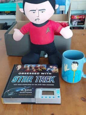 Star Trek Stuffed Toy Book Mug Lot